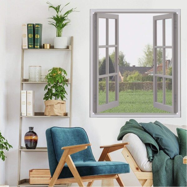 Window Ready Fiberglass Insect Net with Strong Adhesive Tape - 120 GSM, 90x120 cm - Image 3