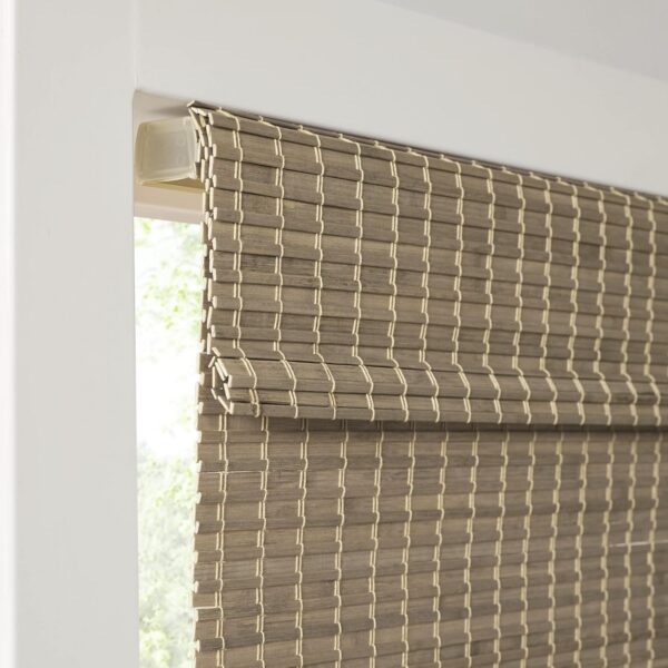 Bamboo Cordless Roman Shades: Elegant Light Filtering Window Treatment for Any Room - Image 10