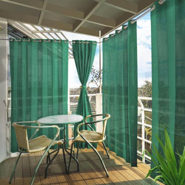 Customizable Outdoor Curtain Set for Balcony, Office, and Gazebo Use - Image 6