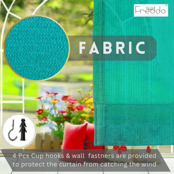 Freddo HDPE Loop Curtains: 85% Sun Blockage & UV Protection for Windows - Image 2