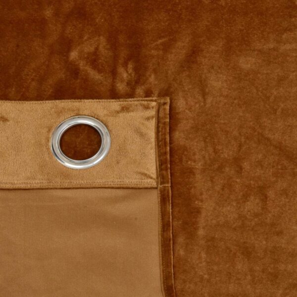 High-Quality Velvet Grommet Curtains for Darkening Your Living Room Decor - Image 4