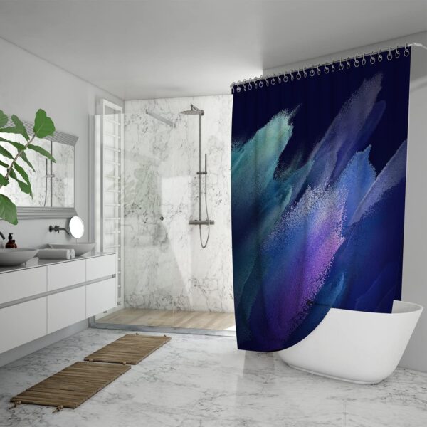 Waterproof 3D Digital Printing Shower Curtain with Hooks - Mold Resistant Design 34 - Image 4