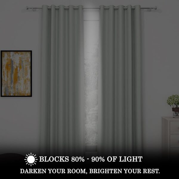 Blackout Window Curtains Set of 2 | Thermal Insulated & Noise Reducing - Image 3