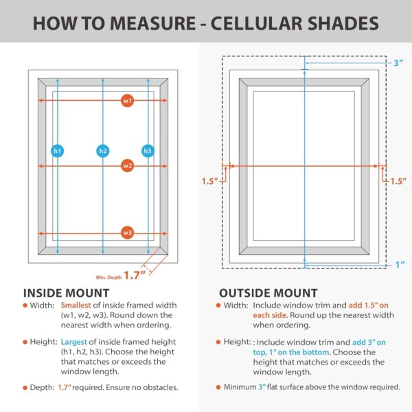 Cordless Blackout Cellular Shade: Energy-Saving Ivory 18"W x 64"H Solution - Image 8