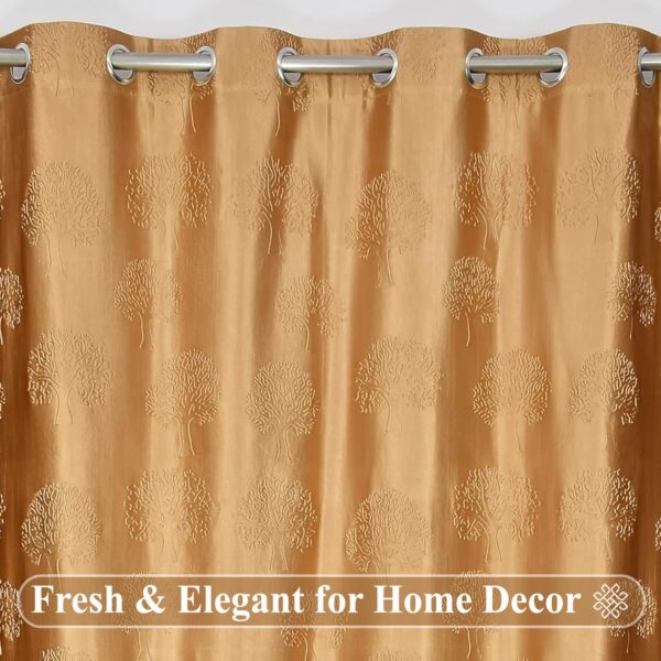 Elegant 7 Feet Long Eyelet Curtains for Modern Living Rooms and Bedrooms - Image 2