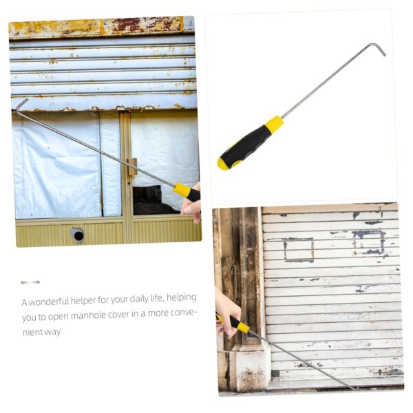 Heavy Duty Manhole Lift Tool: Stainless Steel Hooks for Easy Lifting - Image 5