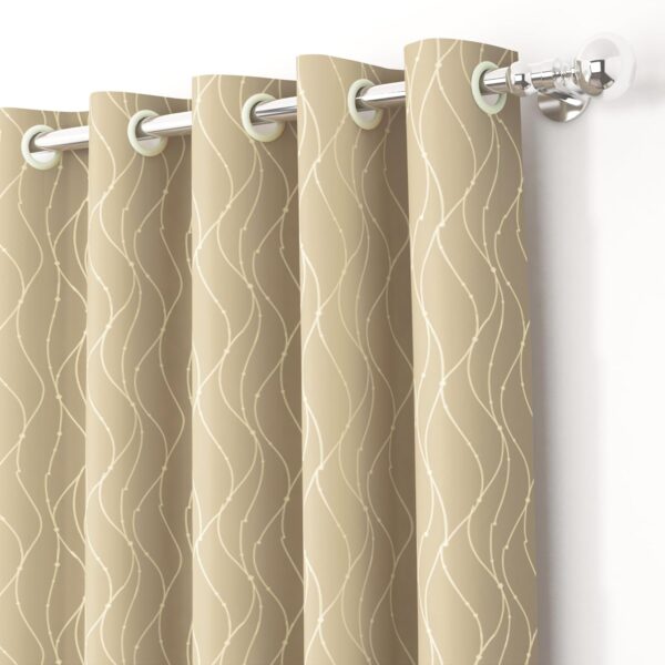 Elegant Thermal Insulated Blackout Curtains Set for Living Room Decor - Image 5