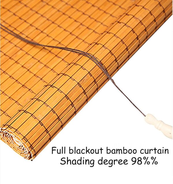 Bamboo Outdoor Roller Shades: Stylish Light Filtering Blinds for Any Space - Image 6