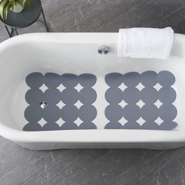 Non-Slip Natural Rubber Shower Mat for Safe Bathing: Ideal for Kids & Elderly - Image 5