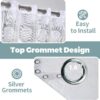 Sheer Curtains 6 Feet Long for Doors | Light Filtering Premium Panels - Image 2