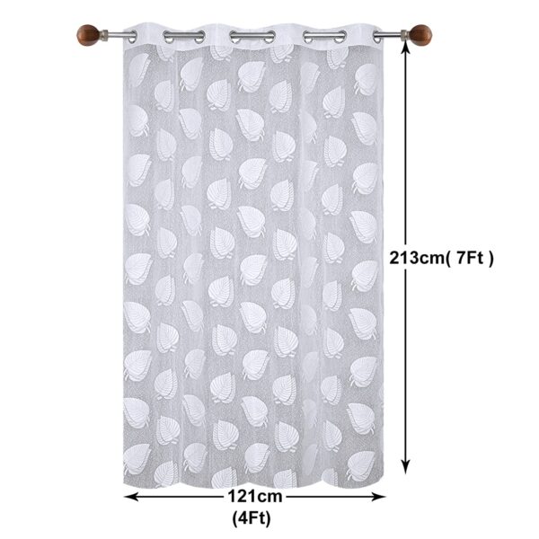 Leaf Print Cotton Door Curtains - Elegant Home Decor by Kuber Industries - Image 5