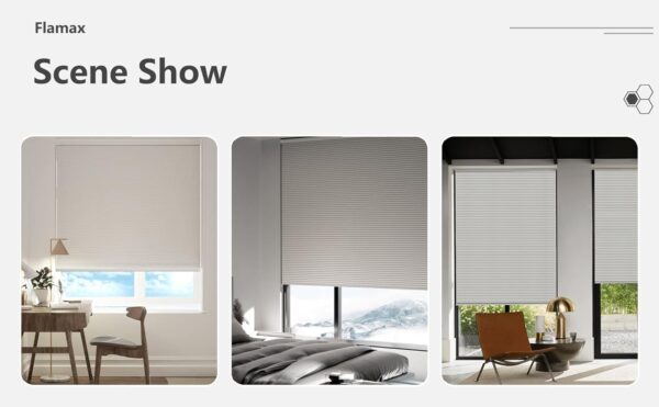 Flamax Blackout Cordless Cellular Shades: Stylish Room Darkening Window Solutions - Image 2