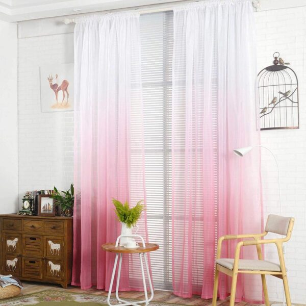 Breathable Ombre Sheer Bedroom Curtains for Stylish Living Rooms and Balconies - Image 4