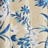Floral Leaf Texture Window Curtains - 5 Feet Long Grommet Drapes Set - Image 3