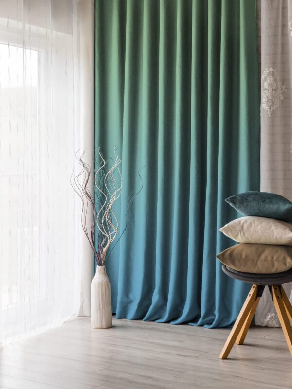 Ombre Satin Blackout Curtains: Elegant Light Blocking Solution for Your Home - Image 3