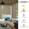 Outdoor HDPE Roller Blinds: 95% UV Protection for Your Balcony Shade - Image 2