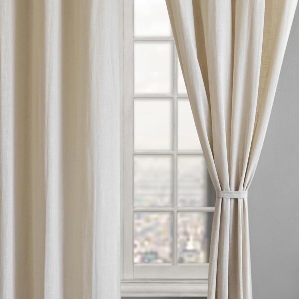 Cotton Linen Semi Sheer Curtains for Stylish Bedroom and Living Room Decor - Image 5