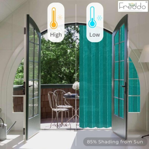 Freddo HDPE Loop Curtains: 85% Sun Blockage & UV Protection for Windows - Image 5