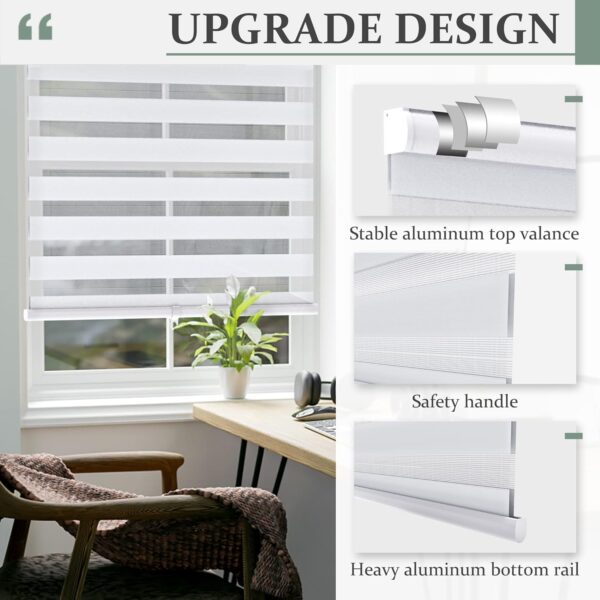 Zebra Blinds: Cordless Roller Shades for Stylish Home and Office Windows - Image 4