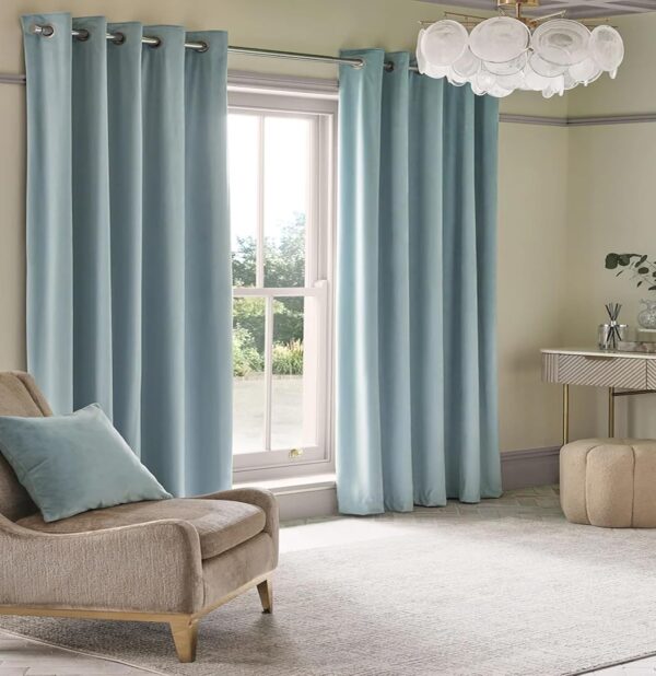 Tramb Solid Brown 100% Blackout Curtains for Ultimate Privacy and Comfort - Image 3