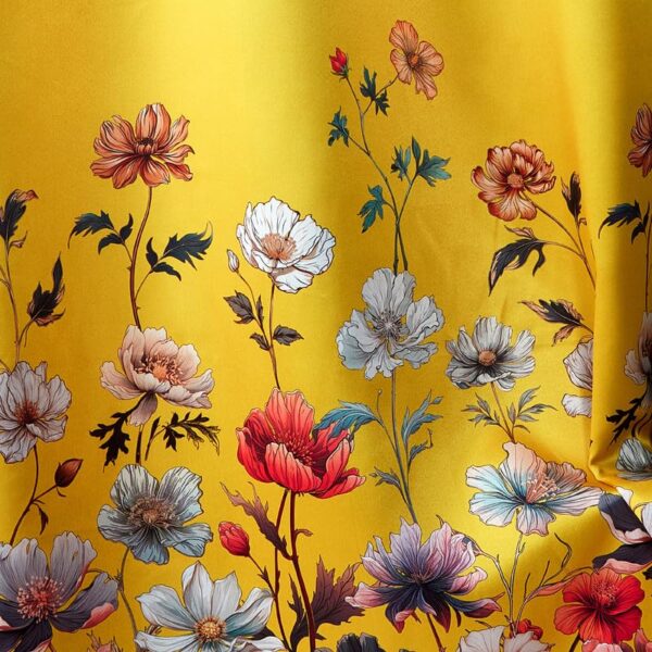 Elegant Semi-Blackout Floral Window Curtains for Stylish Room Darkening - Image 3