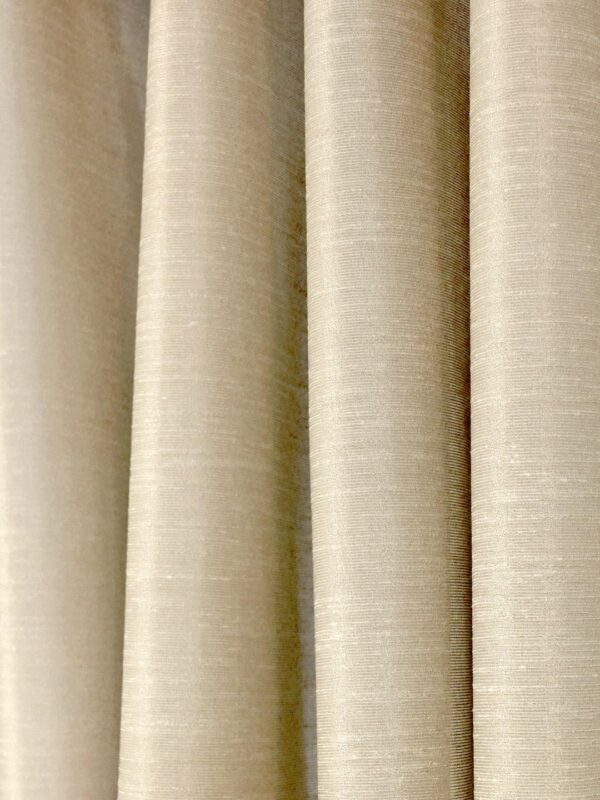 Elegant Solimo Golden Polyester Polylinen Door Curtains - 7 Feet, Pack of 2 - Image 4