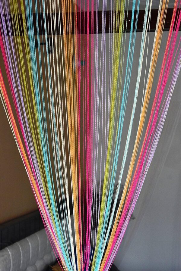 Beautiful Multi-Color String Curtains - 4X7 Feet for Stylish Home Decor - Image 2