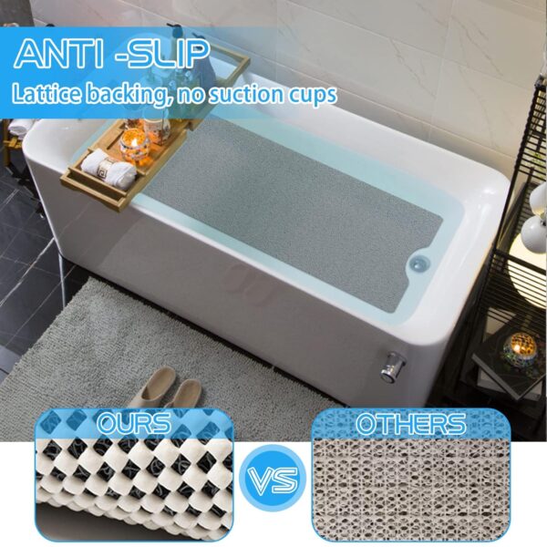 Non-Slip PVC Bathtub Mat: Soft Loofah Comfort for Your Bathroom - Image 3