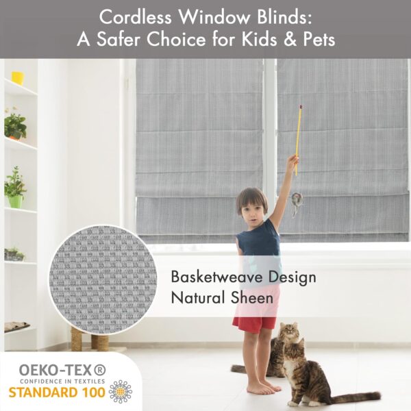 Galen Cordless Roman Shades: Stylish, Energy-Efficient Window Treats for Any Room - Image 2