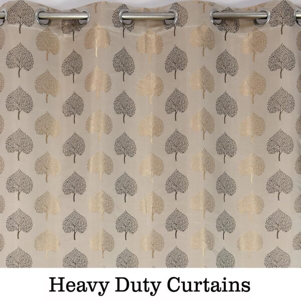 Supreme Betel Leaf Curtains: 80% Room Darkening Coffee Window Drapes - Image 4