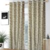 Stylish Green Polyester Grommet Curtains - Washable Pack of 2, 5 Feet - Image 2