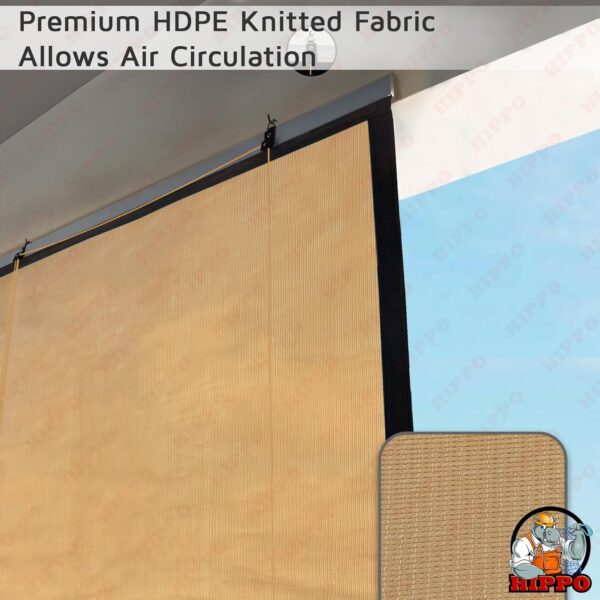 Premium HDPE Outdoor Chick Blind for Balcony Sun & Dust Protection - Image 3