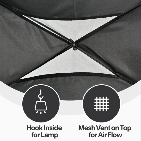 EighteenTek Bed Tent: Indoor Privacy Space with Breathable Light-Reducing Curtains - Image 6