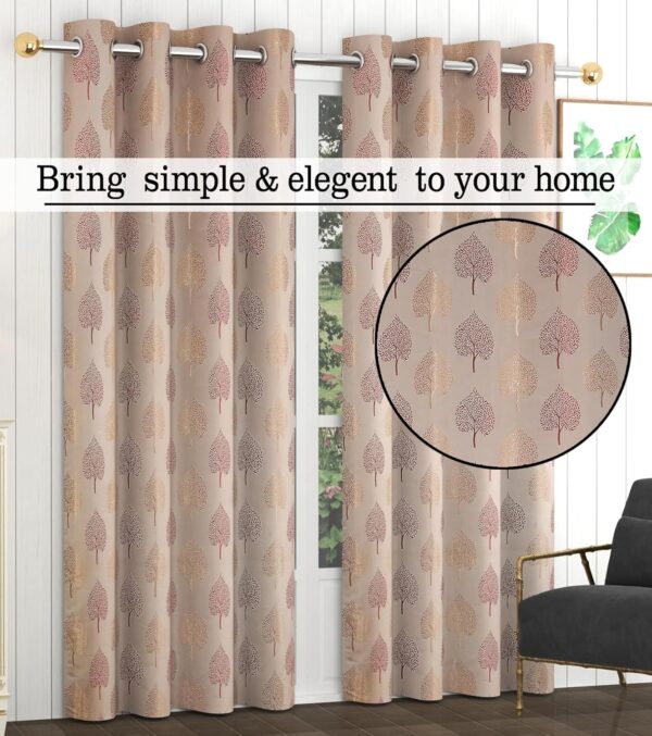 Supreme Betel Leaf Polyester Curtains: 80% Room Darkening for Your Home - Image 6