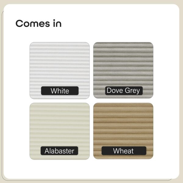 Achim Home Furnishings Cordless Honeycomb Shades for Stylish Window Treatment - Image 5