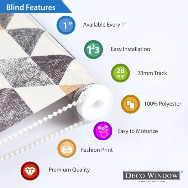 Stylish Grey Semi Blackout Roller Blinds for Home & Office Windows - Image 3