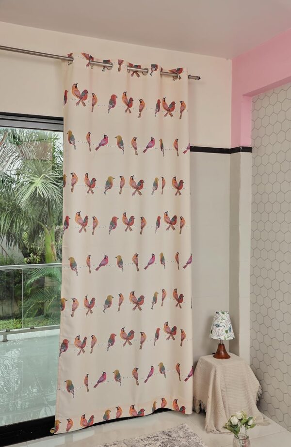 Tramb Printed Polyester Curtains: Stylish 8 Feet Set for Total Privacy - Image 2