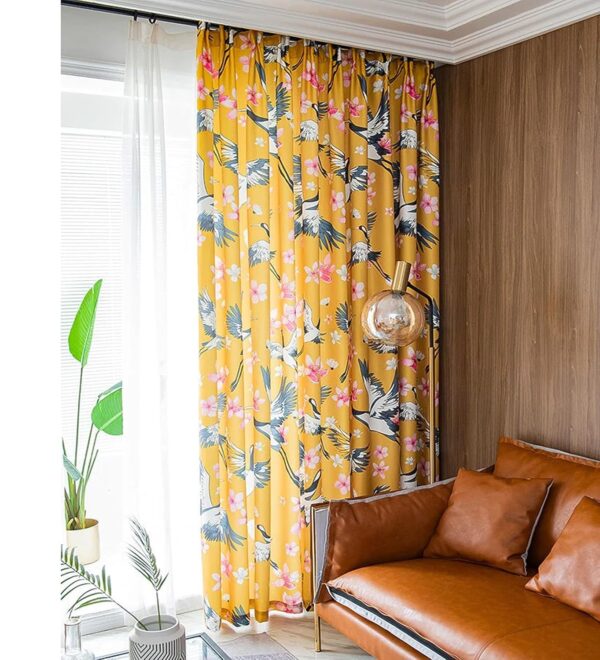 Tramb Printed Polyester Curtains: Total Privacy and Noise Reduction for Your Home - Image 5