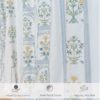 Cotton Door Curtains with Ethnic Temple Bird Print - Room Darkening, Set of 2 - Image 2