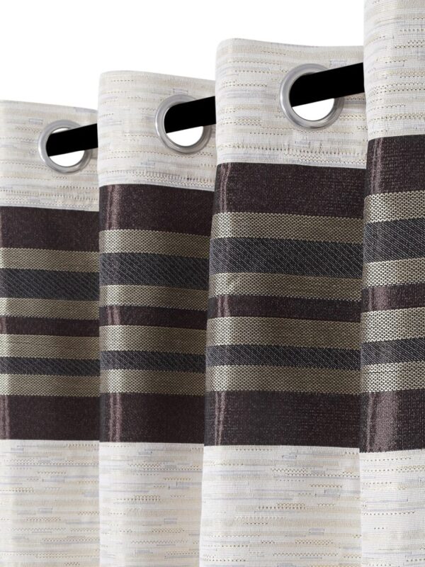 F2L Jute Curtains: Stylish 7 Feet Long Eyelet Curtains for Modern Homes - Image 2