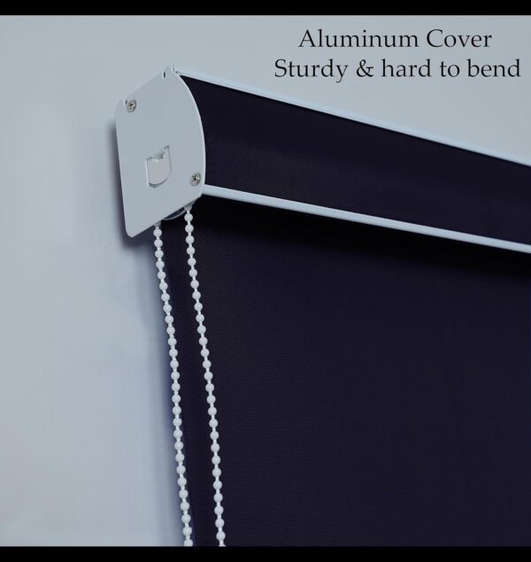 Purple Heavy Polyester Waterproof Roller Blind for Sun & Rain Protection - Image 2