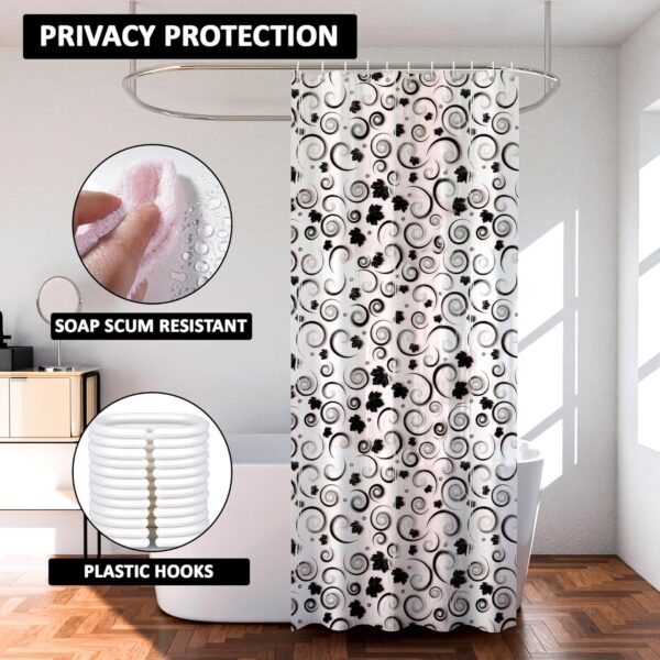 Kuber Industries 7 Feet Waterproof Shower Curtain for Bathtub and Windows - Image 4