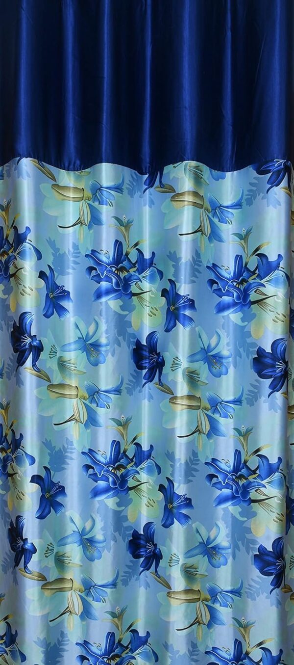 Premium Floral Printed Curtains for Long Doors - 8 Feet, Pack of 2 - Image 3