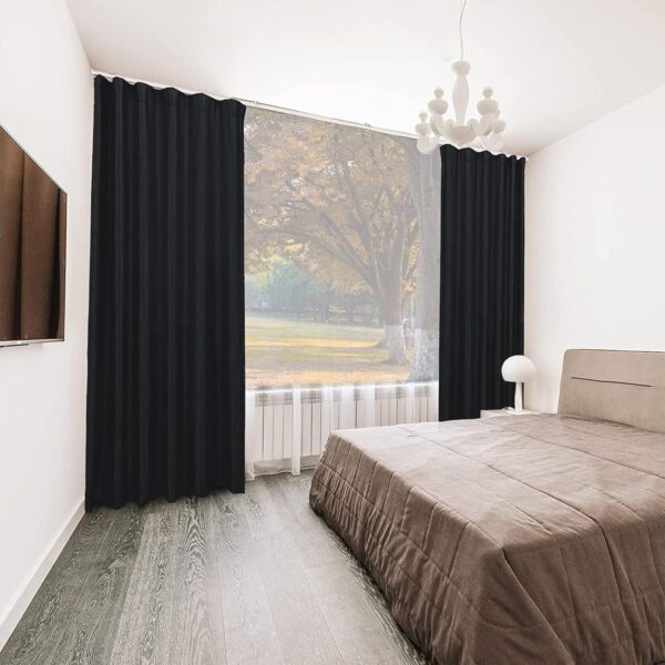 Total Blackout Room Divider Curtains for Privacy and Noise Reduction - Image 5