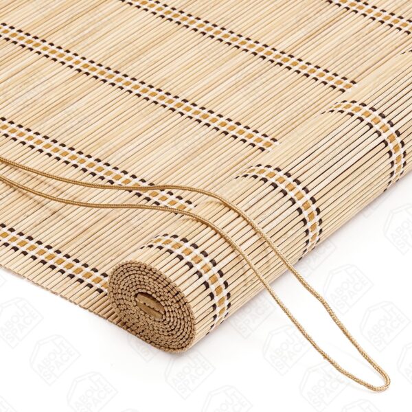 Bamboo Curtains for Windows - Stylish Roll-Up Shades for Sunlight Protection - Image 3