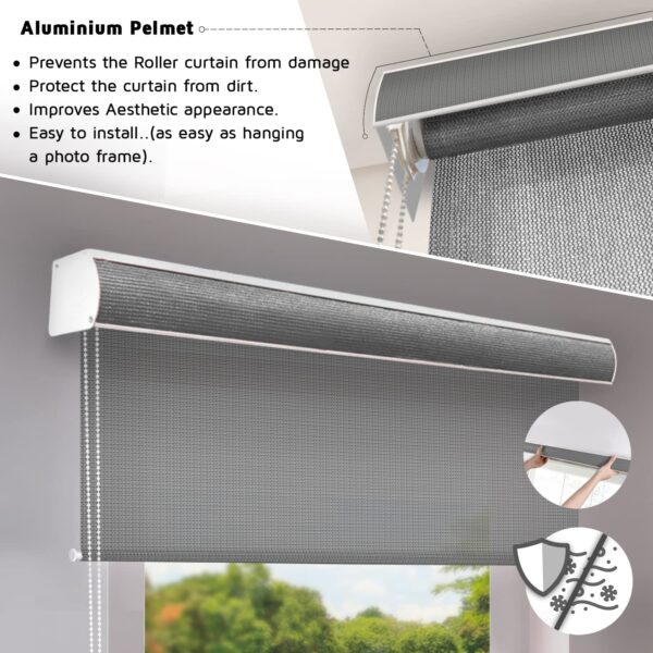 Outdoor Shade Roller Blinds for 90% UV Protection and Airflow Design - Image 3