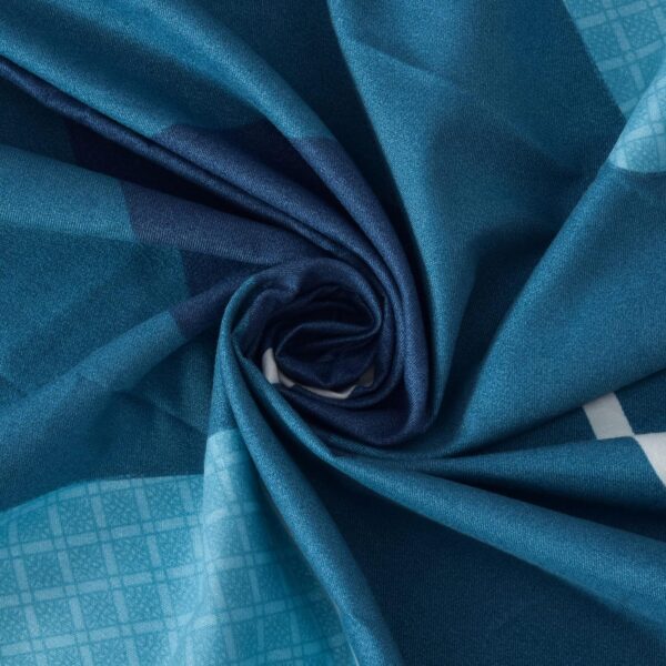 Supersoft French Blue Grommet Door Curtains for Stylish Living Room Decor - Image 3