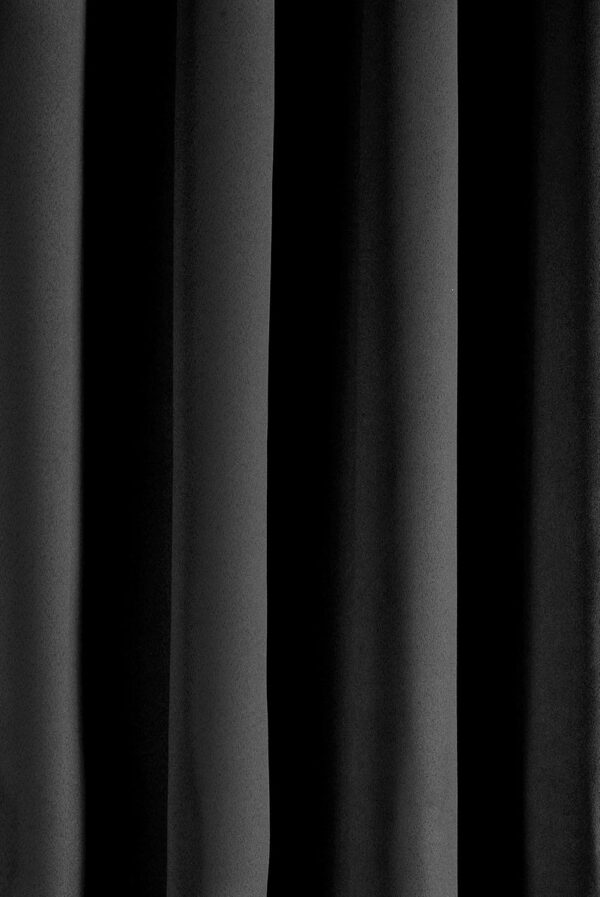 Solimo Blackout Curtains Set of 2 - 5 Feet Room Darkening Black Curtains - Image 4