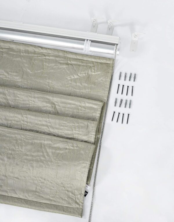 Quilted Blackout Roman Blinds in Violet for Thermal Home Comfort - Image 5