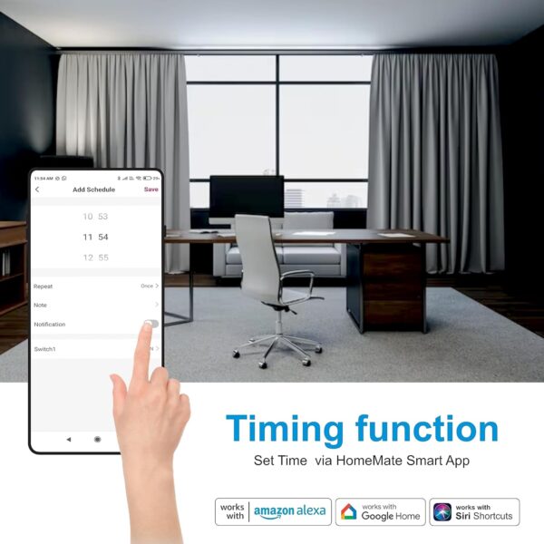 Smart Curtain Motor Switch: Alexa, Google & Siri Compatible, No Hub Needed - Image 4